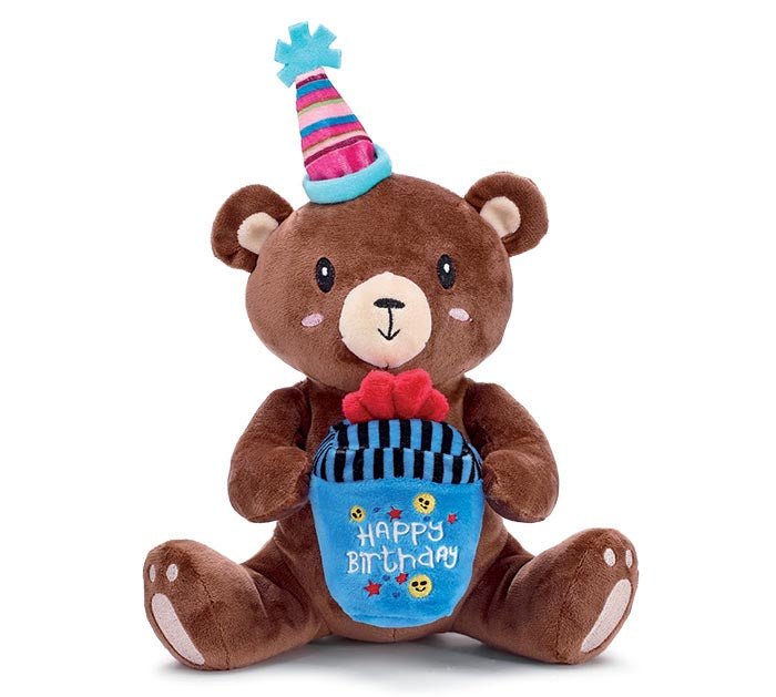Musical Happy Birthday Bear 11 inch plush gift