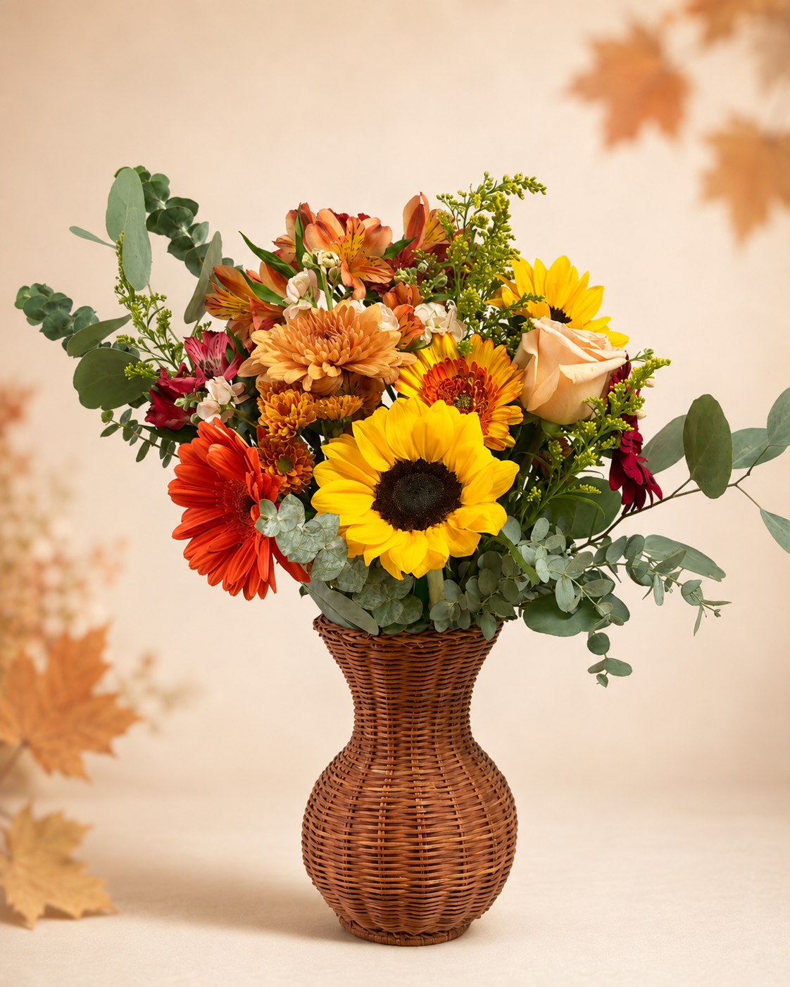 Golden Harvest Floral Arrangement – Deluxe
