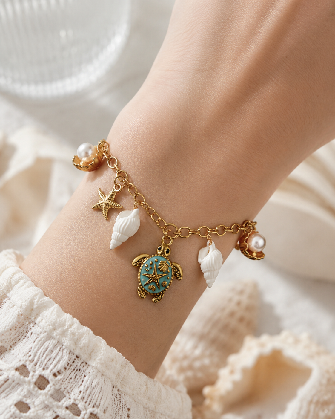 Handmade bracelet close-up