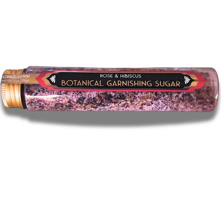 Floral Elixir Co. Rose & Hibiscus Botanical Garnishing Sugar