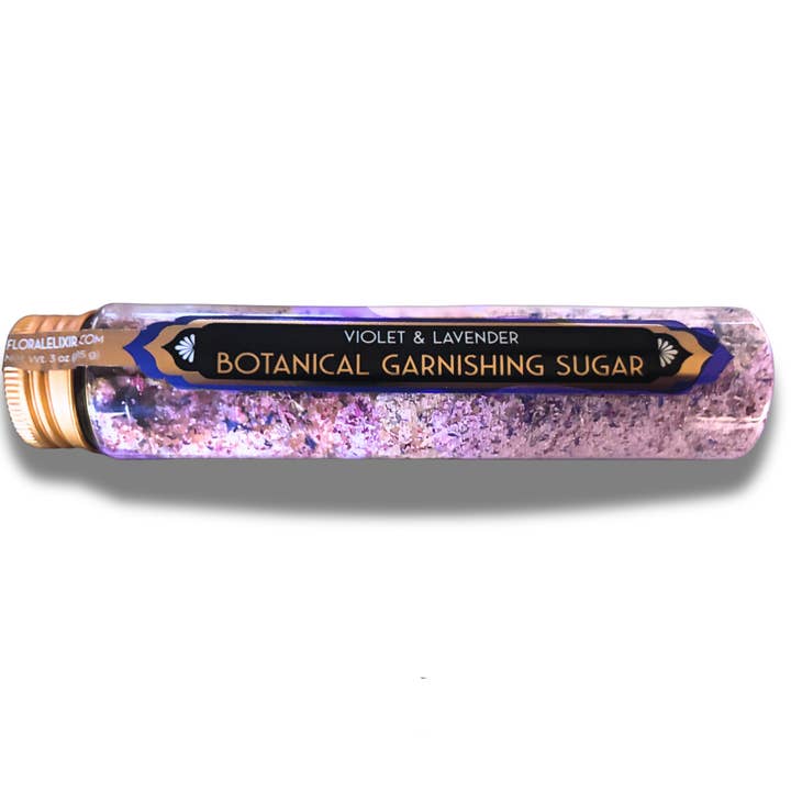 Floral Elixir Co. Violet & Lavender Botanical Garnishing Sugar