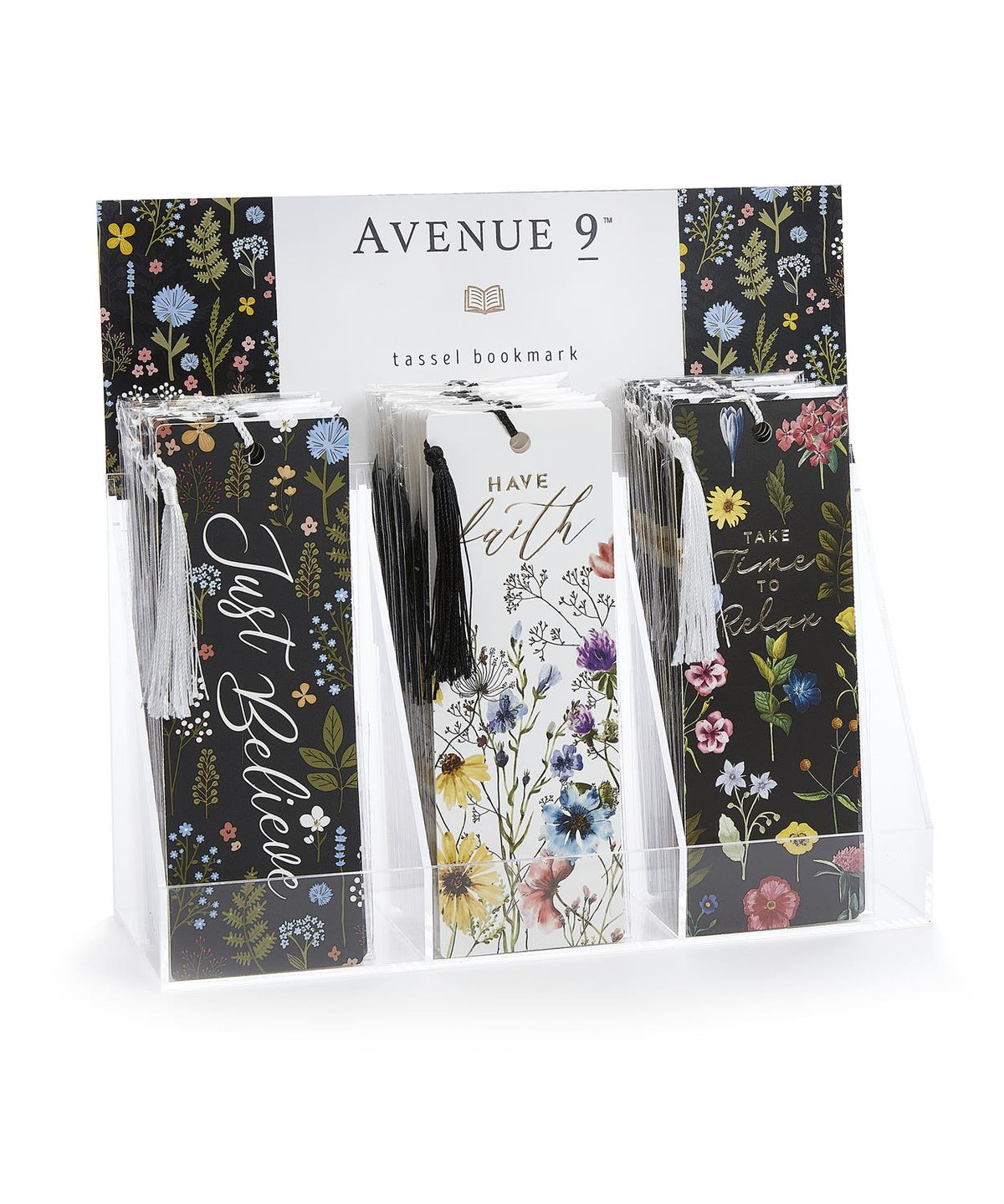 Tassel Bookmark, 3 Asst. w/Displayer