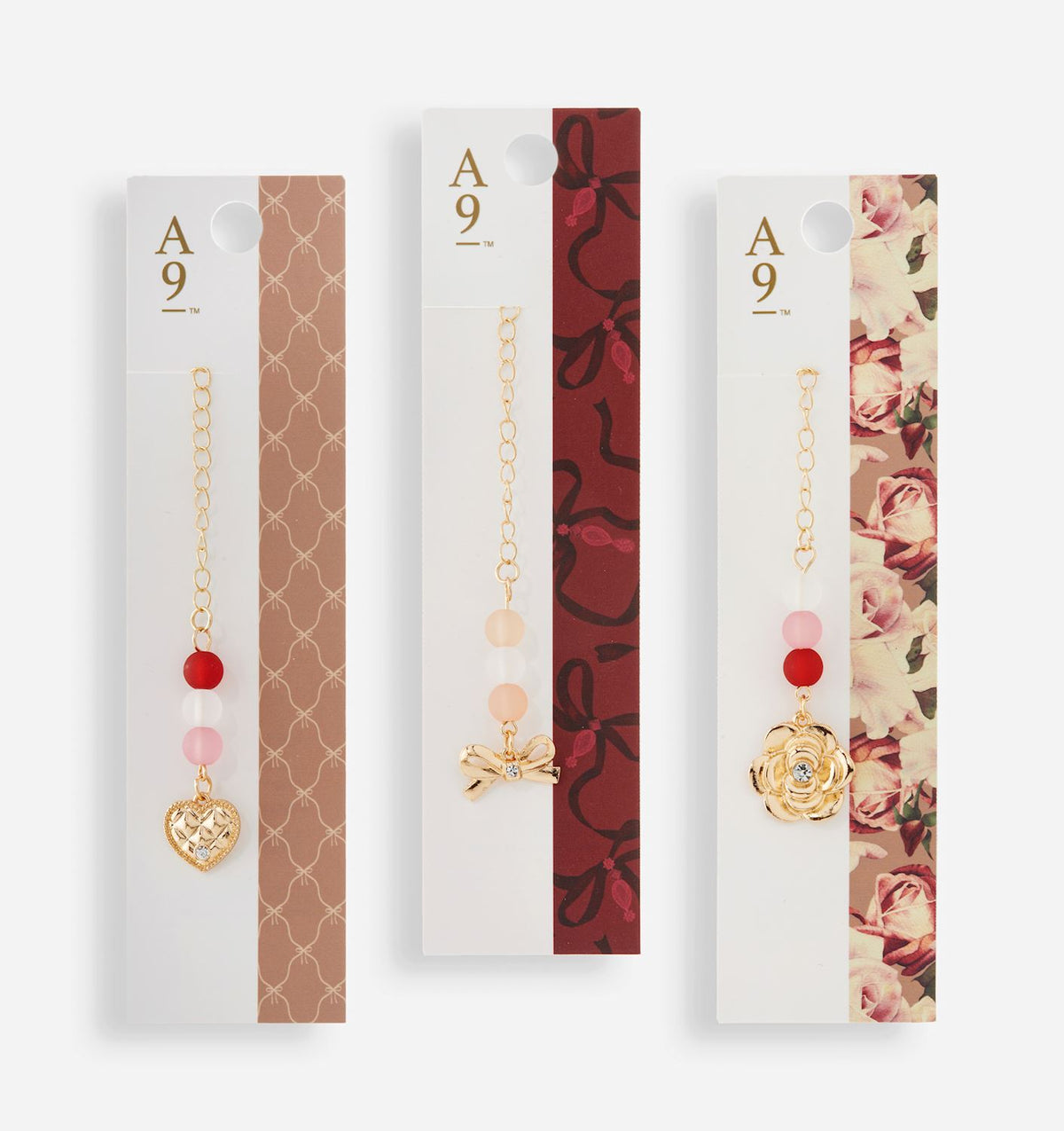Travel Cup Charms, 3 Asst. w/Displayer