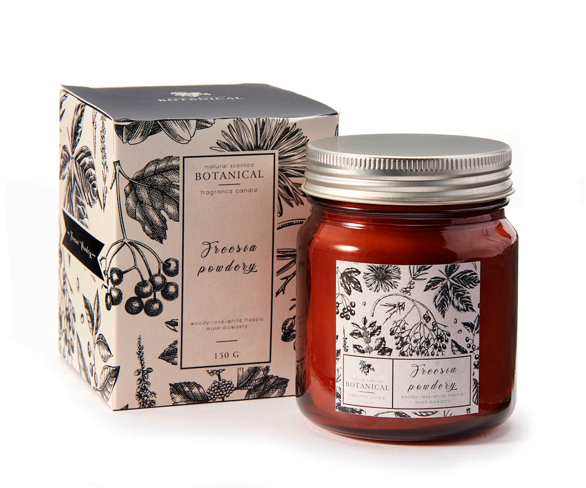 Freesia Powdery Scented Candle w/Gift Box