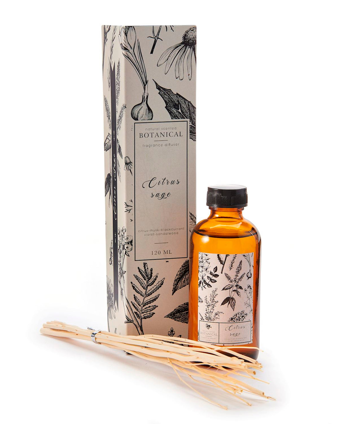 Citrus Sage Reed Diffuser w/Gift Box