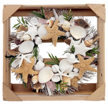 Palm Beach Seashell Wreath