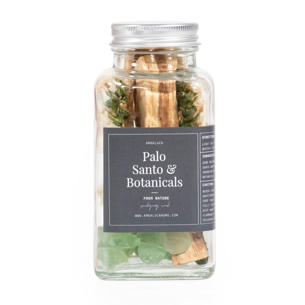 Palo Santo and White Flower Smudging Jar Set