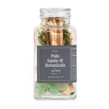 Palo Santo and White Flower Smudging Jar Set