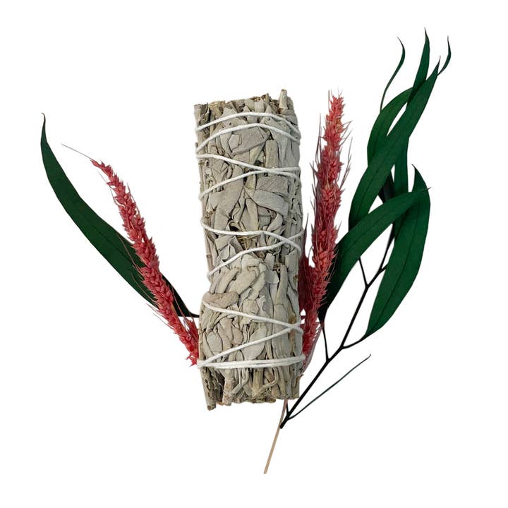 White Sage Smudging Jar with Willow Accents – view 2