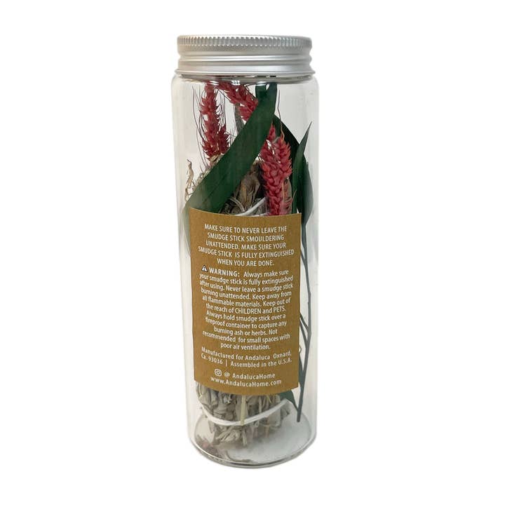 White Sage Smudging Jar with Willow Accents – view 3